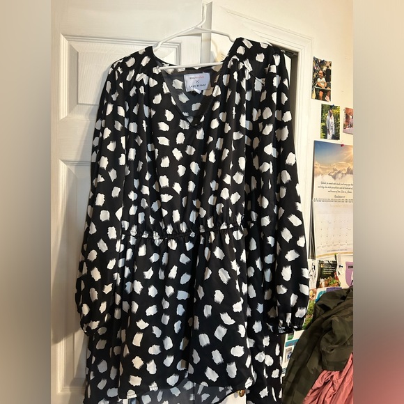 Lane Bryant Tops - Black and White Blouse